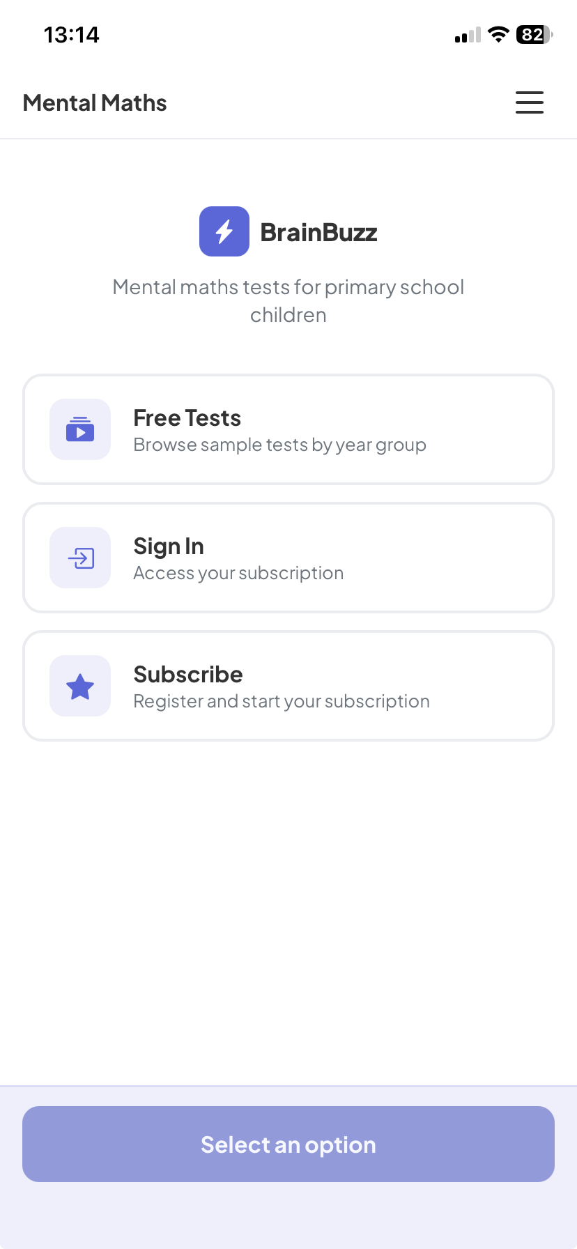 BrainBuzz on a phone home screen
