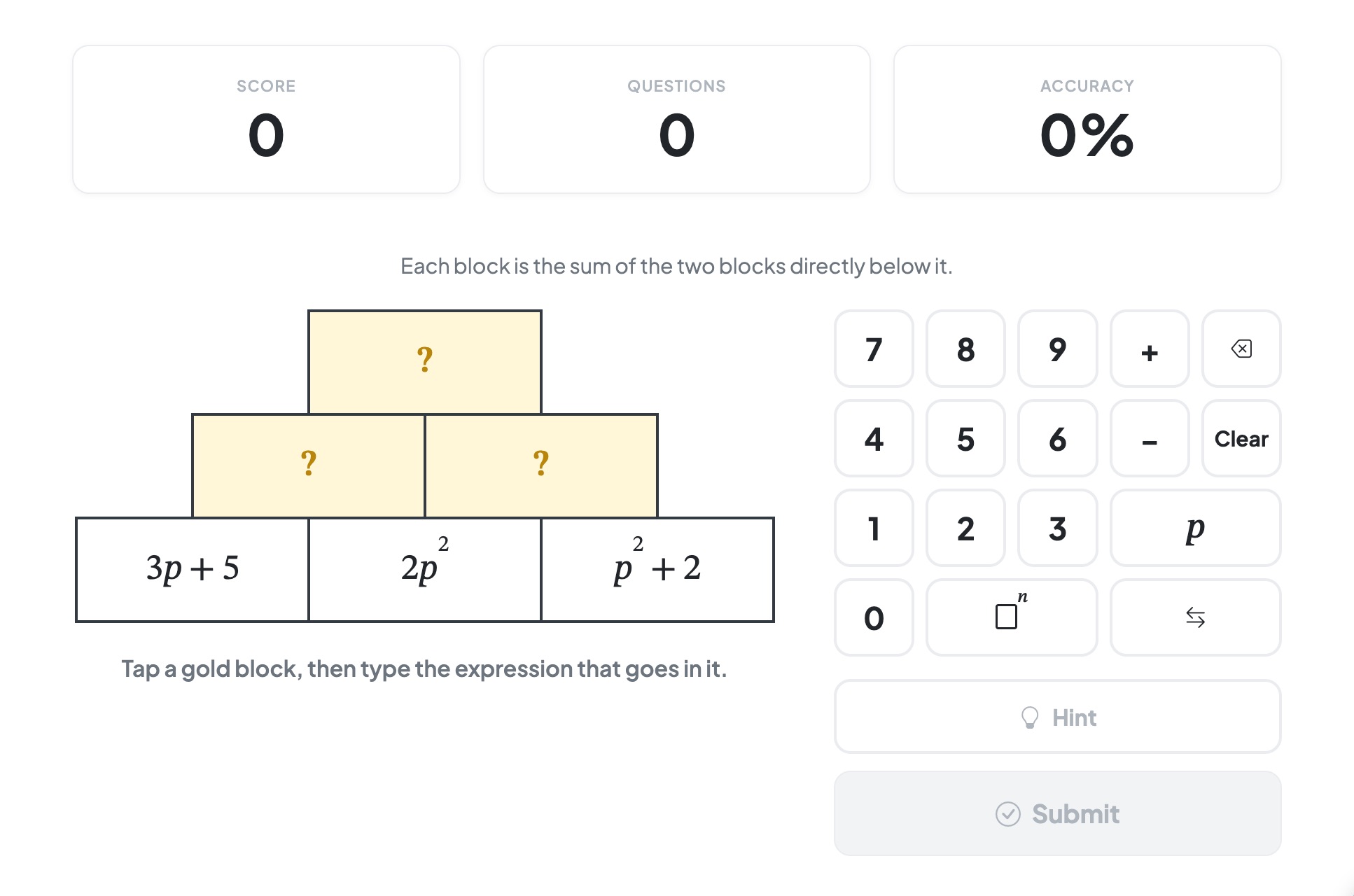 Algebra Pyramids