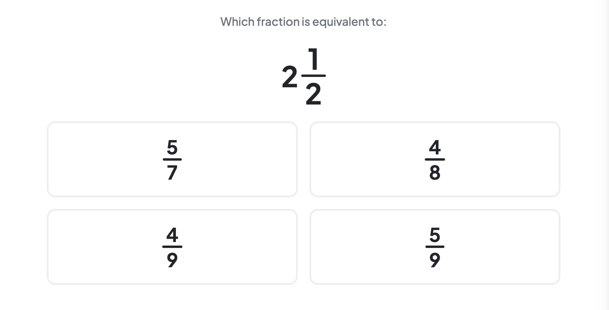 Equivalent Fractions
