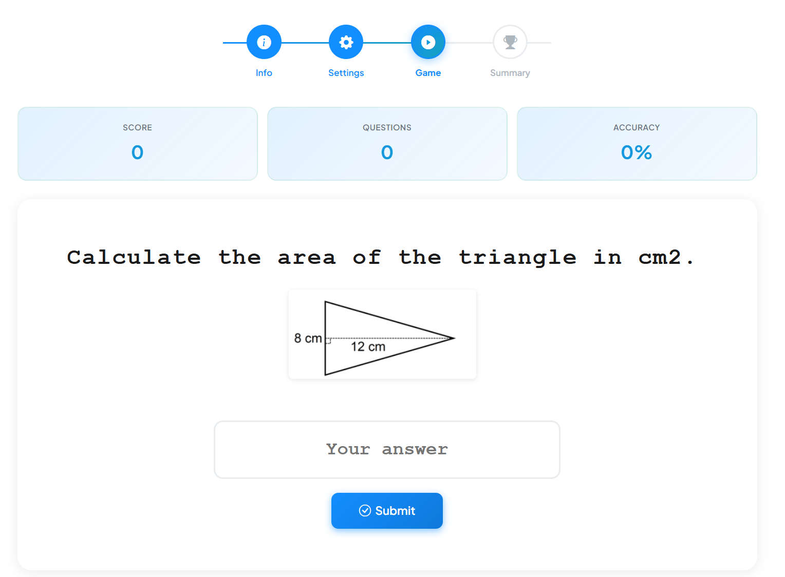 Area of Triangles