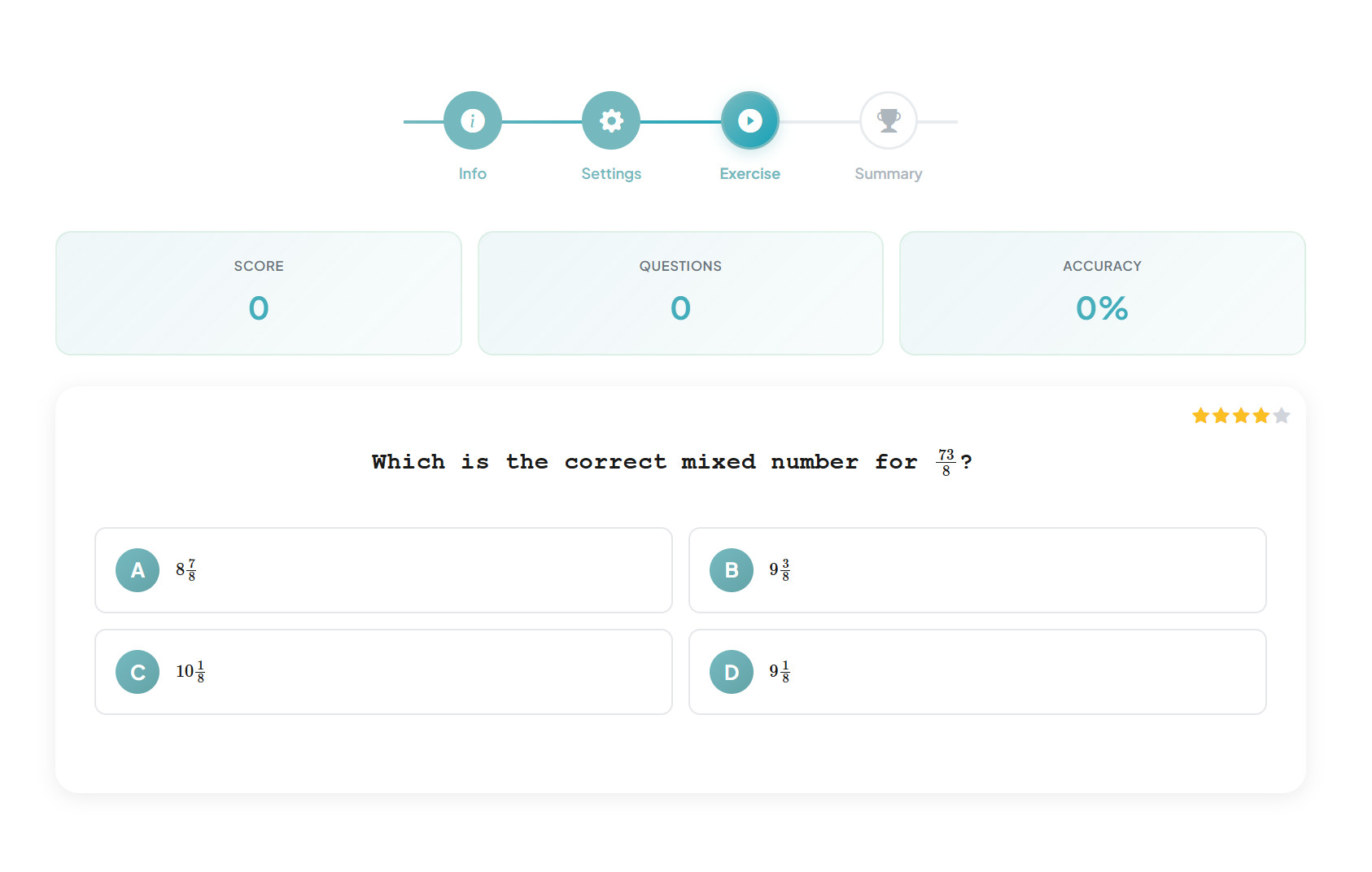 Fractions Exercise