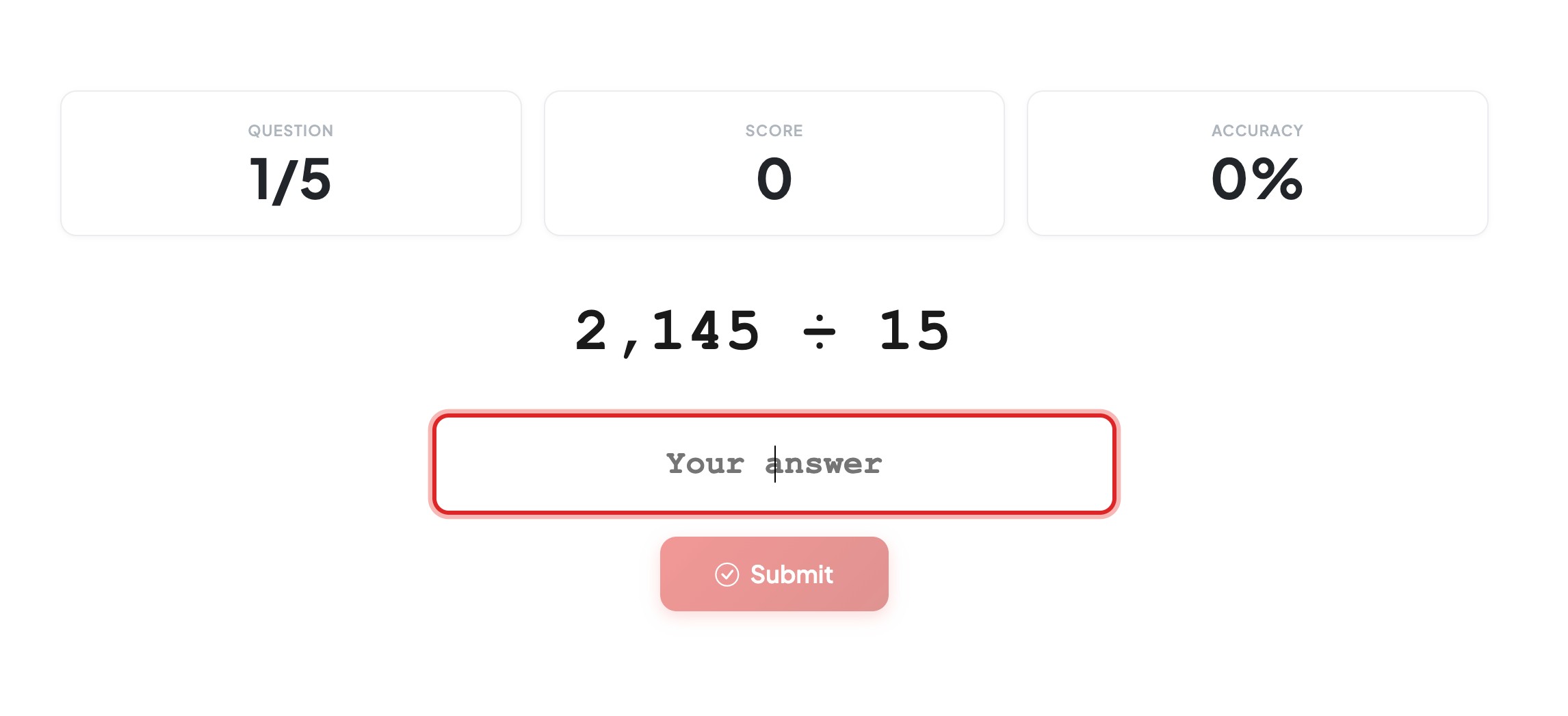 Long Division Exercise