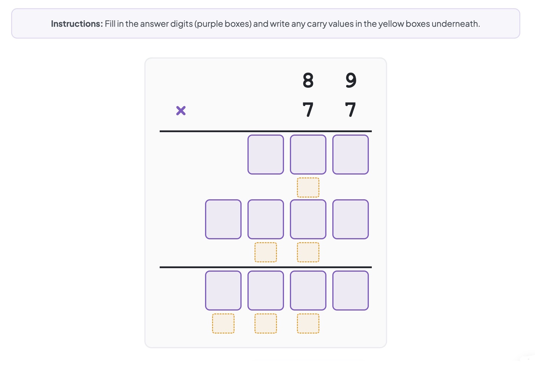 Long Multiplication
