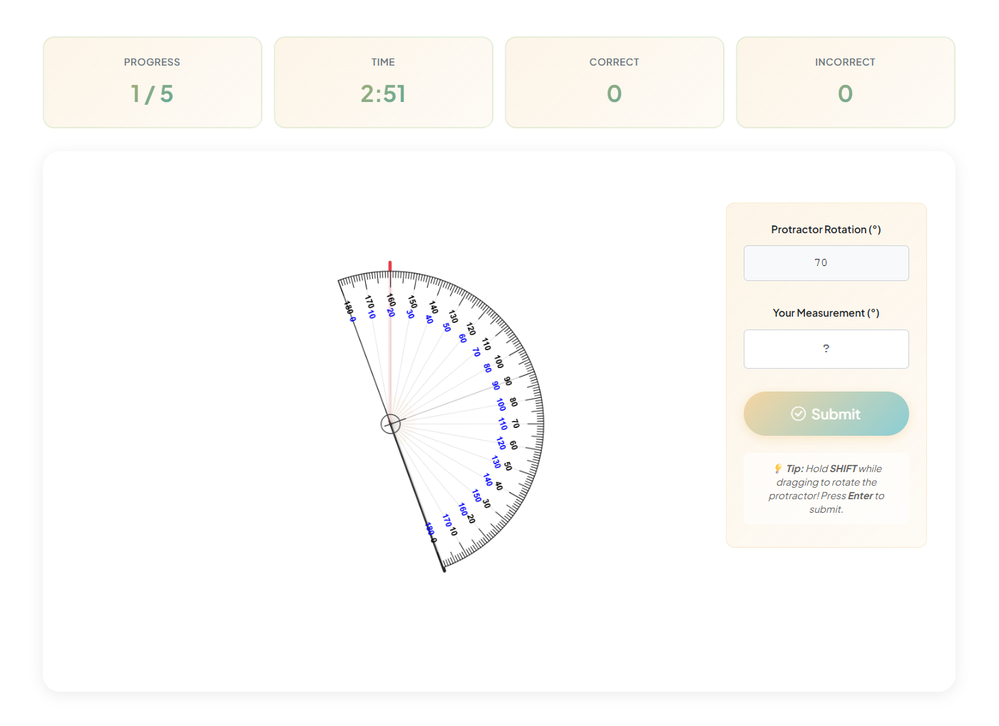 Angle Measuring Challenge