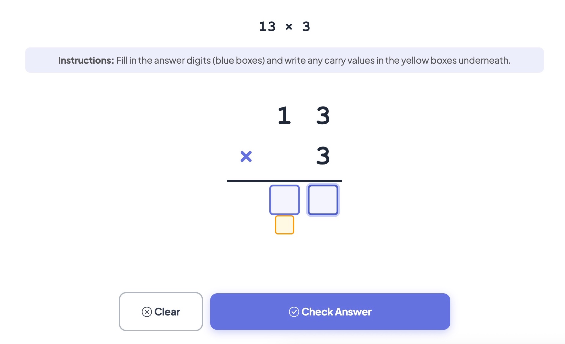 Short Multiplication