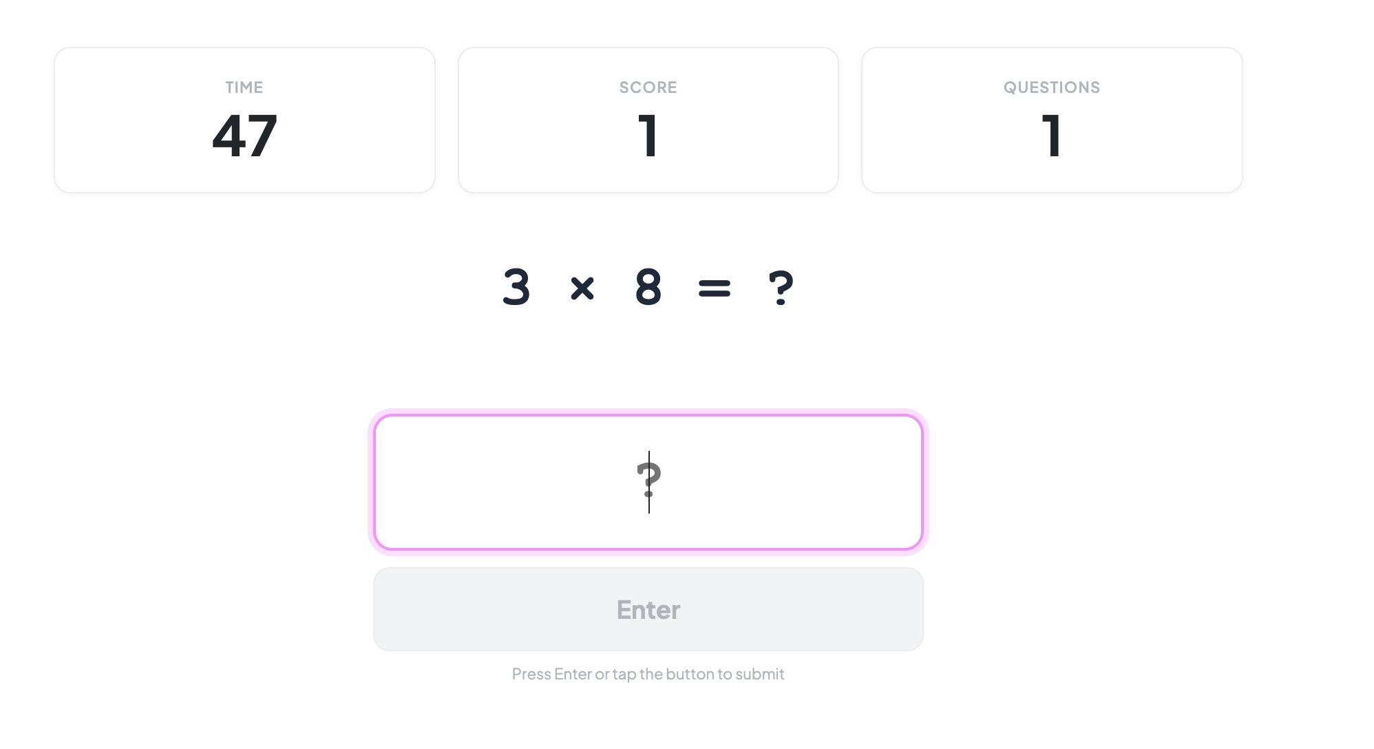 Times Table Quiz
